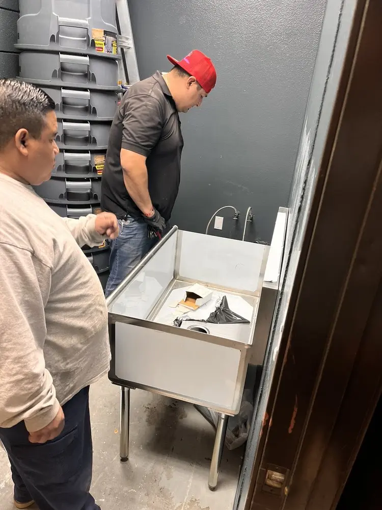Commercial plumbing and sink installation in East Anaheim